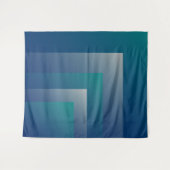Aquamarin grau wandteppich (Vorderseite (Horizontal))
