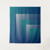 Aquamarin grau wandteppich (Vorderseite)