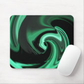 Aquamarin Green Abstrakt Heart Mousepad (Mit Mouse)