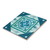 Aquamarin Green Blue Geometric Kitchen oder Bad Ti Fliese (Seite)