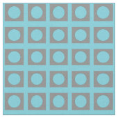 Aquamarin Green Grey Circle Square 4Ann Stoff (Nahaufnahme)