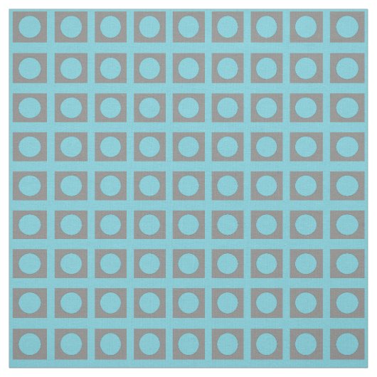 Aquamarin Green Grey Circle Square 4Ann Stoff (Muster)