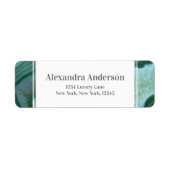 Aquamarin Green - Silver Geode Agate Wedding (Vorne)