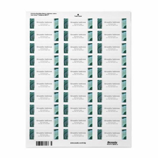 Aquamarin Green - Silver Geode Agate Wedding (Vorne)