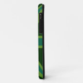 Aquamarin Green UK Union Jack Decor Case-Mate iPhone Hülle (Hinten/Links)