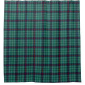 Aquamarin Green und Blue Duncan Scottish Tartan Duschvorhang (Vorderseite)