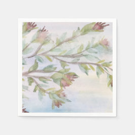 Aquamarin Green und Burgund Serviette