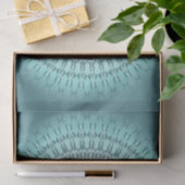 Aquamarin Green Zickzack Mandala Seidenpapier (Geschenk)