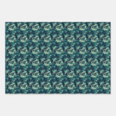 Aquamarin-grün-Abstraktes Farbstil Geschenkpapier Set (Vorderseite 3)