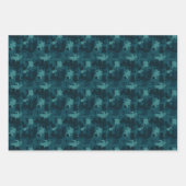 Aquamarin-grün-Abstraktes Farbstil Geschenkpapier Set (Vorderseite 2)