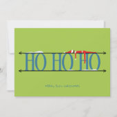 Aquamarin & grün Elf Shenanigans Weihnachten (Vorderseite)