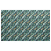 Aquamarin / grün / goldfarbener Marmor Stoff (Fat Quarter (45,7 x 55,9 cm))
