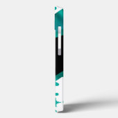 Aquamarin grün hübsche Spotte gemustert personalis Case-Mate iPhone Hülle (Rückseite / Links)