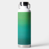 Aquamarin / Grün Ombre Wasserflasche Trinkflasche (Vorderseite)