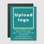 Aquamarin grüne 4,25" x 5,6" Magnetkarte (Vorne/Hinten)