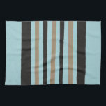 Aquamarin-grüne, gelbe, schwarze Streifen Geschirrtuch<br><div class="desc">2023</div>