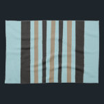 Aquamarin-grüne, gelbe, schwarze Streifen Geschirrtuch<br><div class="desc">2023</div>