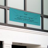 Aquamarin Grüne Lippen Beauty Salon Banner (Äußeres Gebäude)