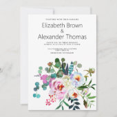 Aquamarin-grüne Perle-grüne Hochzeit Einladung (Vorderseite)