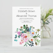 Aquamarin-grüne Perle-grüne Hochzeit Einladung (Stehend Vorderseite)