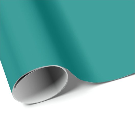 Aquamarin grüne Solid-Farbe Geschenkpapier (Rolleneckpunkt)