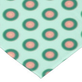 Aquamarin-grünes Orange Pink Tischdecke (Schrägansicht)