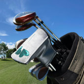 Aquamarin Hearts Personalisierter Golf Head Cover Golf Headcover