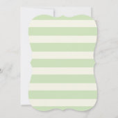 Aquamarin- & hellgrünes Einhorn Einladung (Rückseite)