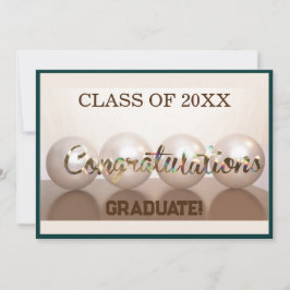 Aquamarin Herzlichen Glückwunsch Graduate Abschlus Einladung