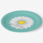 Aquamarin Hübsch Little Daisy Pappteller (Schrägansicht)