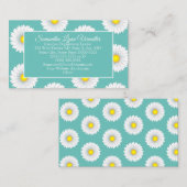 Aquamarin Hübsch Little Daisy Visitenkarte (Vorne/Hinten)