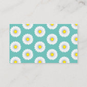 Aquamarin Hübsch Little Daisy Visitenkarte (Rückseite)