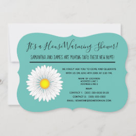 Aquamarin Hübsche Kleine Daisy House Erwärmung Dus Einladung