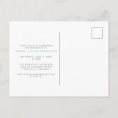 Aquamarin In den Sternen Foto Abschluss Postkarte (Rückseite)