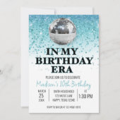 Aquamarin in meiner Geburtsstunde Einladung (Vorderseite)