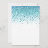 Aquamarin in meiner Geburtsstunde Einladung (Rückseite)