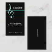 Aquamarin Jewel Aquamarin - Music Kristall Visitenkarte (Vorne/Hinten)