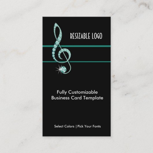 Aquamarin Jewel Aquamarin - Music Kristall Visitenkarte (Vorderseite)