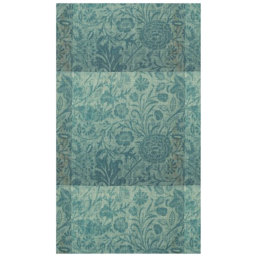 Aquamarin, Jugendstil, Vintag, floral, Muster,aqua Tischdecke (Vorderseite)
