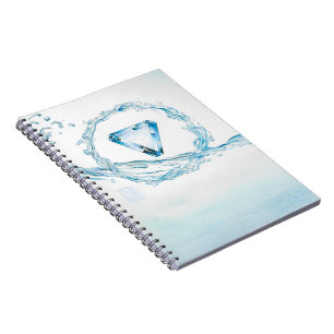 Aquamarin-Kern Notizblock