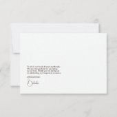 Aquamarin, Korallen und Champagner floral Dankeskarte (Rückseite)