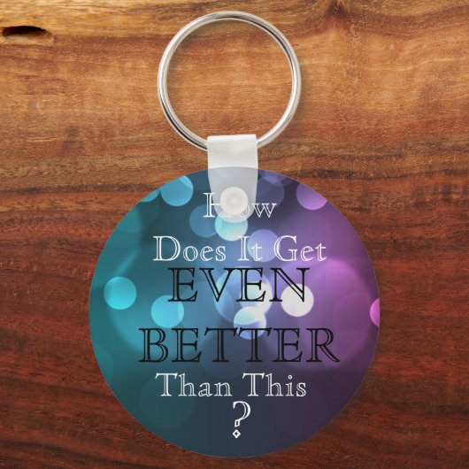 Aquamarin & Lavender HDIGEBBT? Schlüsselanhänger (Vorderseite)