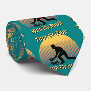 Aquamarin Lawn Bowls Playtime, Neck Tie Krawatte