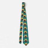 Aquamarin Lawn Bowls Playtime, Neck Tie Krawatte (Rückseite)