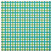 Aquamarin & Lime Green Bright Gingham Kariert / Ta Stoff (Muster)