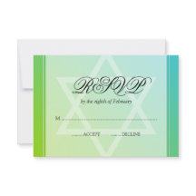 Aquamarin Lime Green Star von David Bat Mitzvah UA