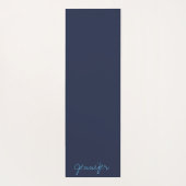 Aquamarin Mandala Namaste Yoga Mat Yogamatte (Rückseite)