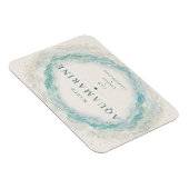 Aquamarin-März-Geburtsstein Flexi-Magnet Magnet (Rechte Seite)