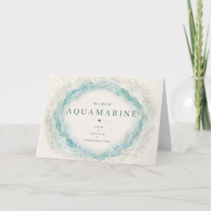Aquamarin-März-Geburtsstein Karte