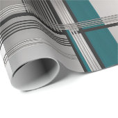 Aquamarin Matrix Luxe Wrapping Paper Geschenkpapier (Rolleneckpunkt)